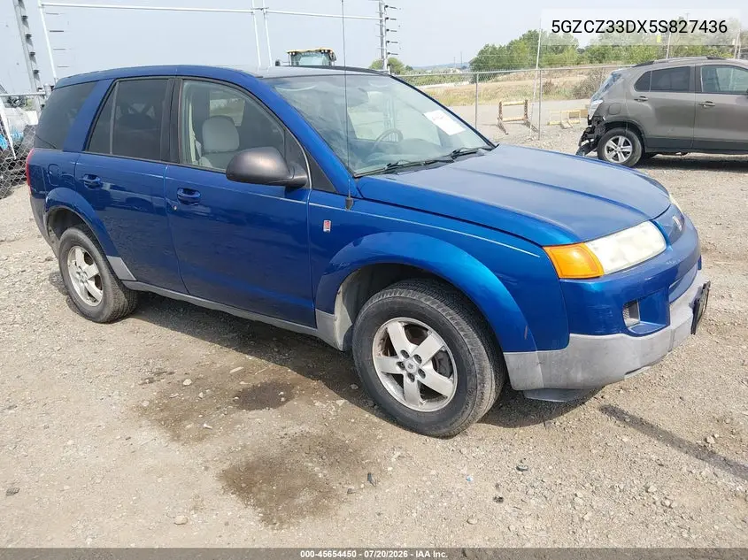 2005 Saturn Vue 4 Cyl VIN: 5GZCZ33DX5S827436 Lot: 45654450
