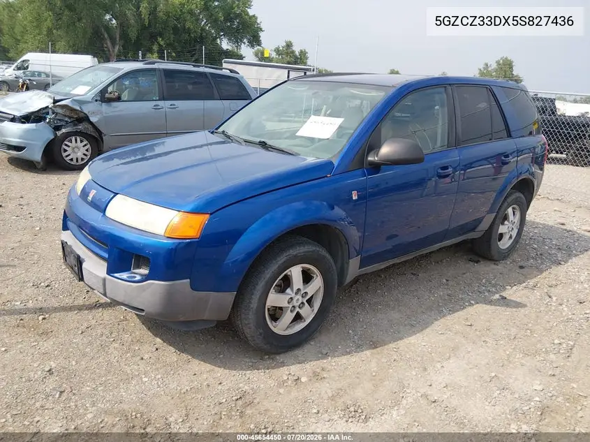 2005 Saturn Vue 4 Cyl VIN: 5GZCZ33DX5S827436 Lot: 45654450