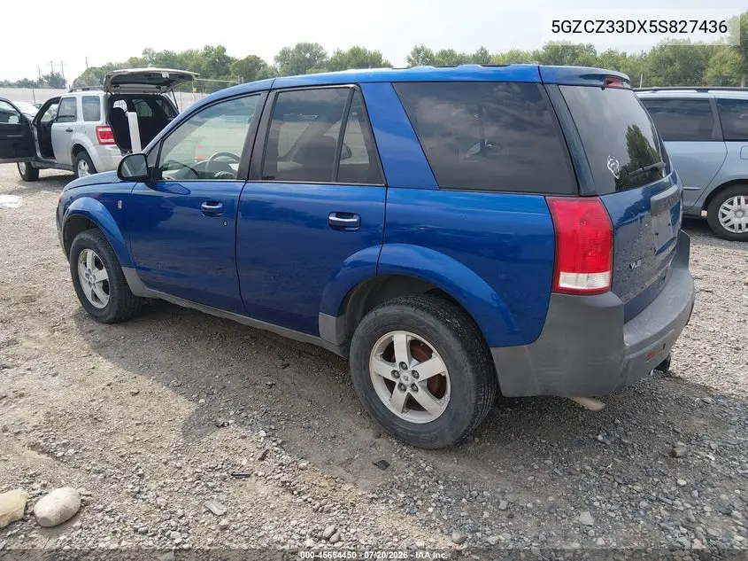 2005 Saturn Vue 4 Cyl VIN: 5GZCZ33DX5S827436 Lot: 45654450