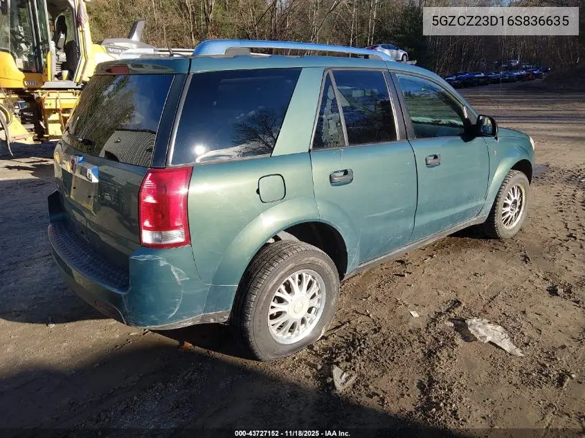 5GZCZ23D16S836635 2006 Saturn Vue 4 Cyl