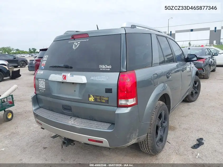 2006 Saturn Vue 4 Cyl VIN: 5GZCZ33D46S877346 Lot: 45062246