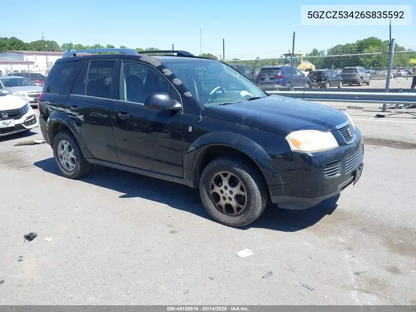 2006 Saturn Vue V6 VIN: 5GZCZ53426S835592 Lot: 45100516