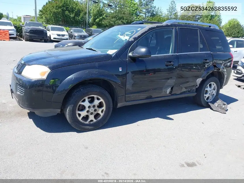 2006 Saturn Vue V6 VIN: 5GZCZ53426S835592 Lot: 45100516