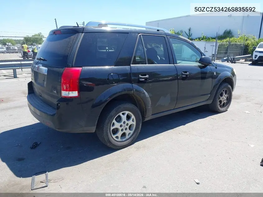 2006 Saturn Vue V6 VIN: 5GZCZ53426S835592 Lot: 45100516