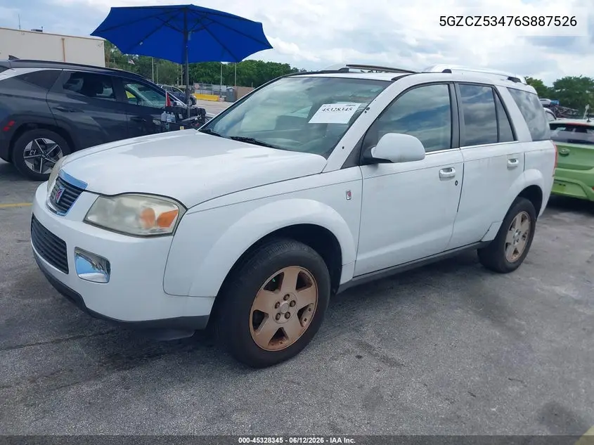 2006 Saturn Vue V6 VIN: 5GZCZ53476S887526 Lot: 45328345