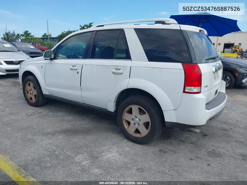 2006 Saturn Vue V6 VIN: 5GZCZ53476S887526 Lot: 45328345