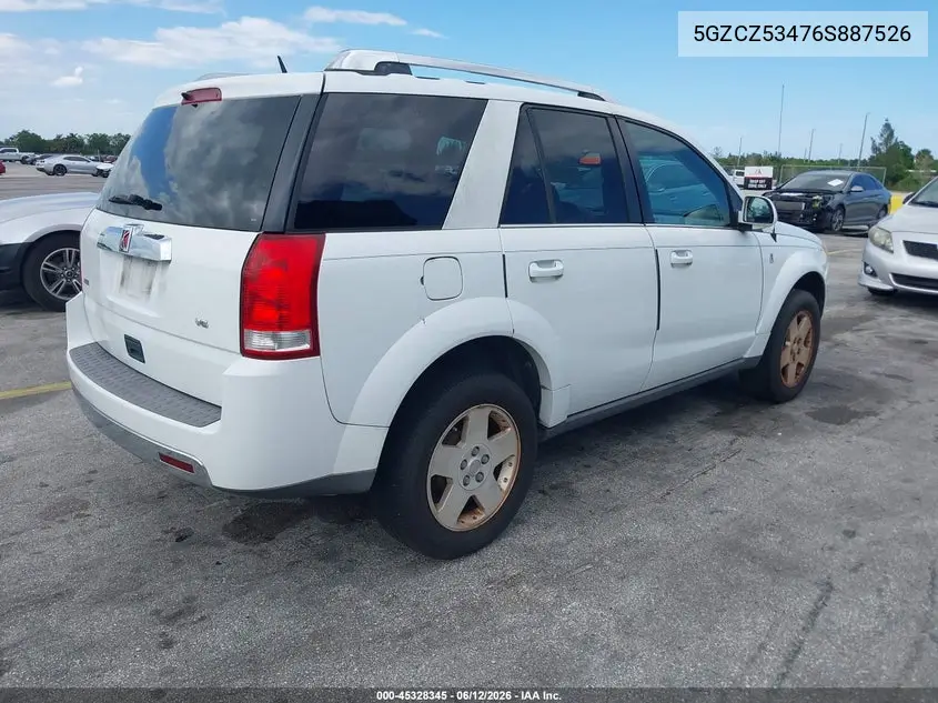 2006 Saturn Vue V6 VIN: 5GZCZ53476S887526 Lot: 45328345