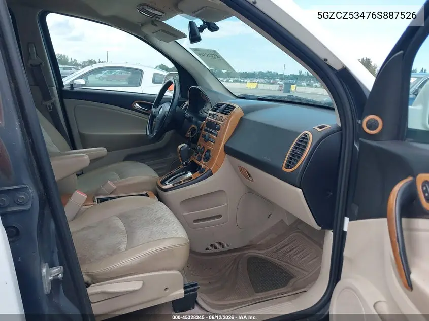 2006 Saturn Vue V6 VIN: 5GZCZ53476S887526 Lot: 45328345