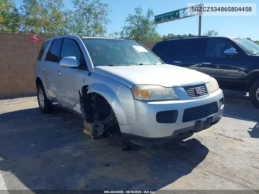 2006 Saturn Vue V6 VIN: 5GZCZ53486S804458 Lot: 45343058