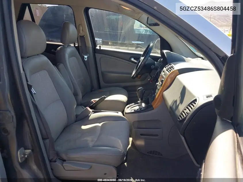 2006 Saturn Vue V6 VIN: 5GZCZ53486S804458 Lot: 45343058