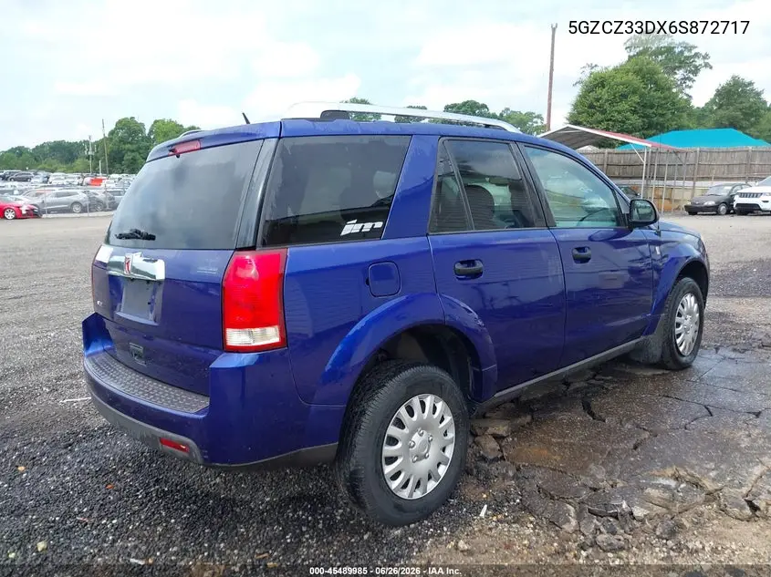2006 Saturn Vue 4 Cyl VIN: 5GZCZ33DX6S872717 Lot: 45489985