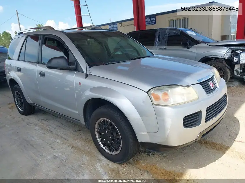 2006 Saturn Vue 4 Cyl VIN: 5GZCZ33D86S873445 Lot: 45513500