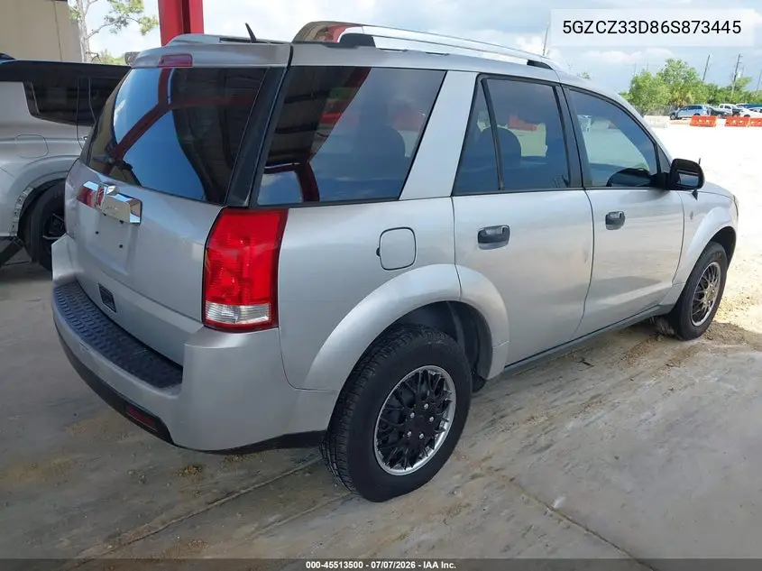 2006 Saturn Vue 4 Cyl VIN: 5GZCZ33D86S873445 Lot: 45513500
