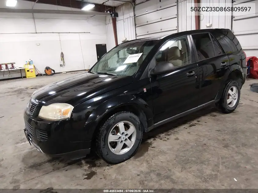 2006 Saturn Vue 4 Cyl VIN: 5GZCZ33D86S809597 Lot: 45533494
