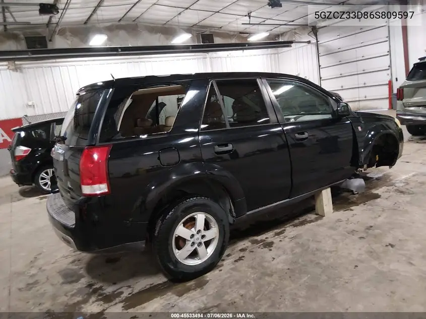 2006 Saturn Vue 4 Cyl VIN: 5GZCZ33D86S809597 Lot: 45533494