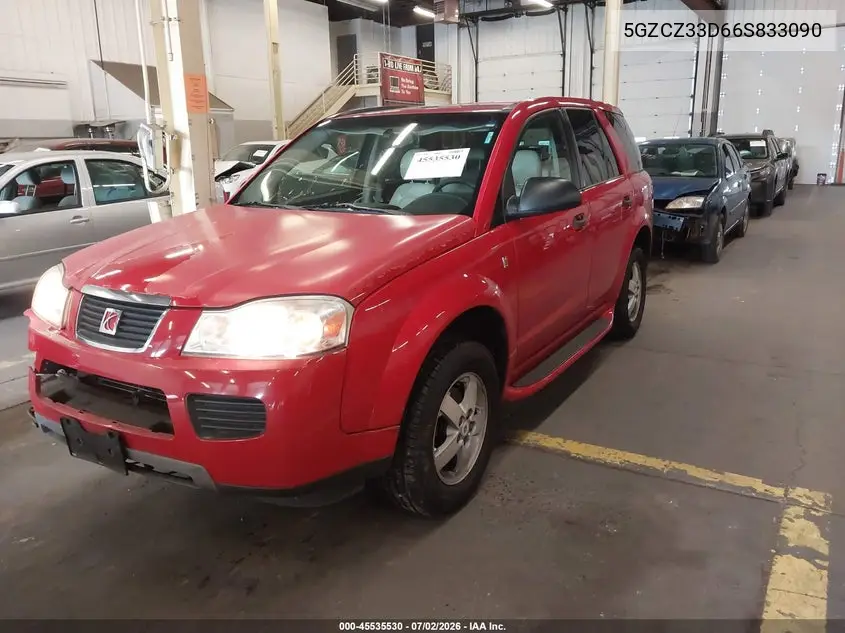 2006 Saturn Vue 4 Cyl VIN: 5GZCZ33D66S833090 Lot: 45535530