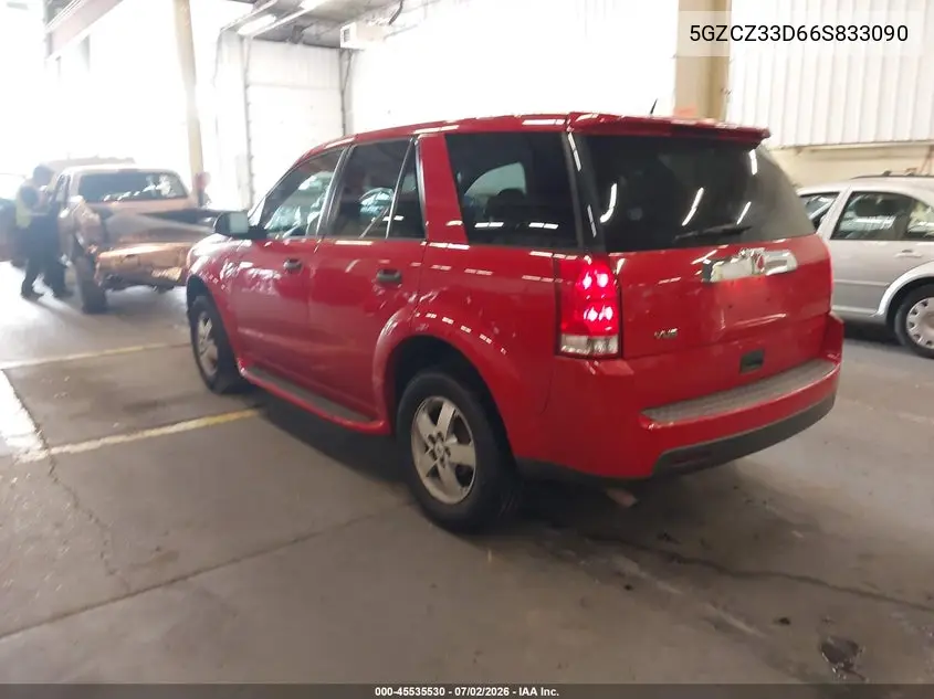 2006 Saturn Vue 4 Cyl VIN: 5GZCZ33D66S833090 Lot: 45535530