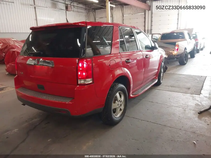 2006 Saturn Vue 4 Cyl VIN: 5GZCZ33D66S833090 Lot: 45535530