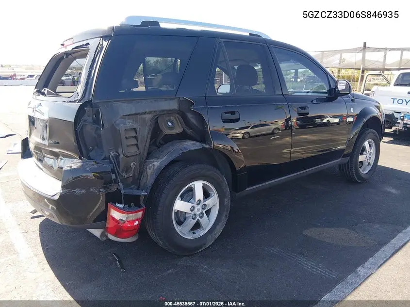 2006 Saturn Vue 4 Cyl VIN: 5GZCZ33D06S846935 Lot: 45535567