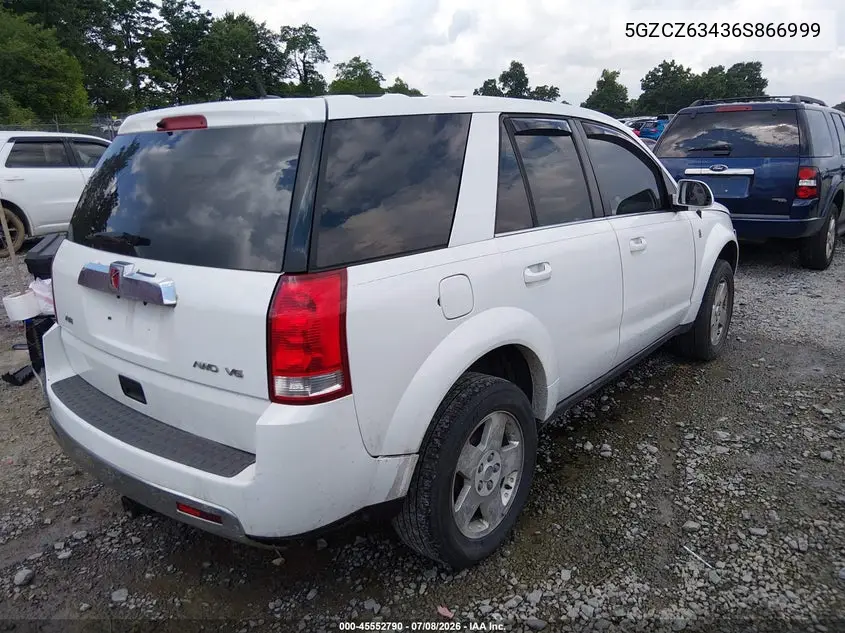 2006 Saturn Vue V6 VIN: 5GZCZ63436S866999 Lot: 45552790