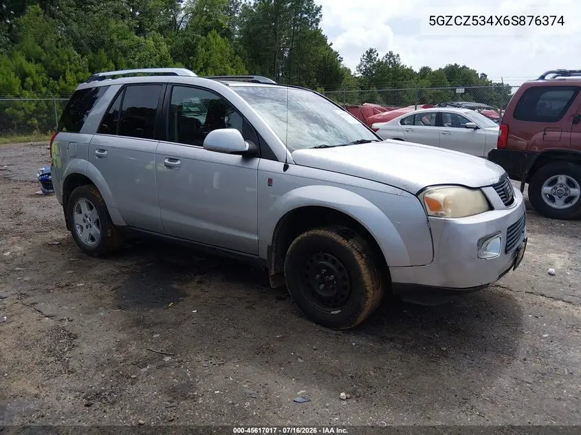 2006 Saturn Vue V6 VIN: 5GZCZ534X6S876374 Lot: 45617017