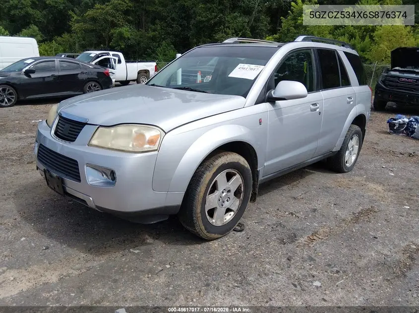 2006 Saturn Vue V6 VIN: 5GZCZ534X6S876374 Lot: 45617017