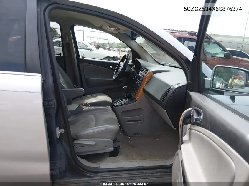 2006 Saturn Vue V6 VIN: 5GZCZ534X6S876374 Lot: 45617017