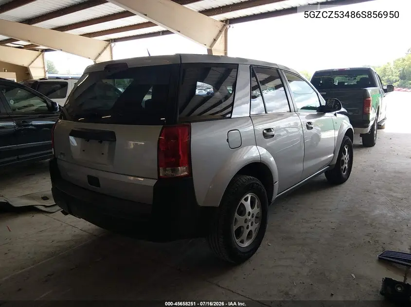 2006 Saturn Vue V6 VIN: 5GZCZ53486S856950 Lot: 45658251