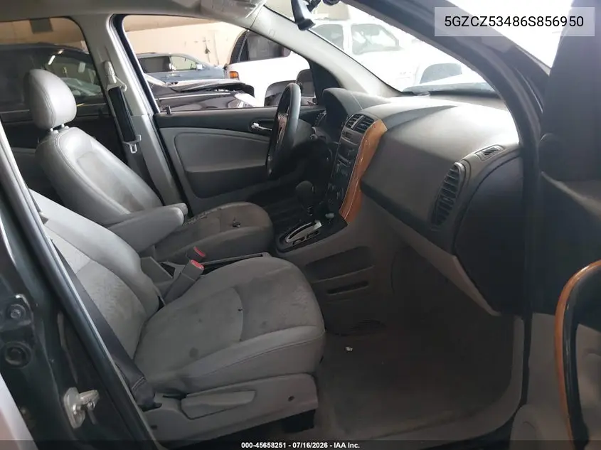 2006 Saturn Vue V6 VIN: 5GZCZ53486S856950 Lot: 45658251