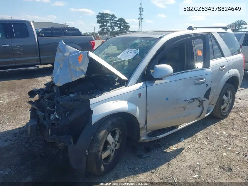 2007 Saturn Vue V6 VIN: 5GZCZ53437S824649 Lot: 45119639