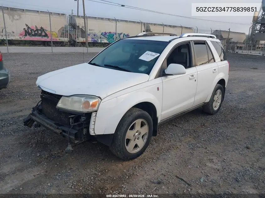 2007 Saturn Vue V6 VIN: 5GZCZ53477S839851 Lot: 45470993