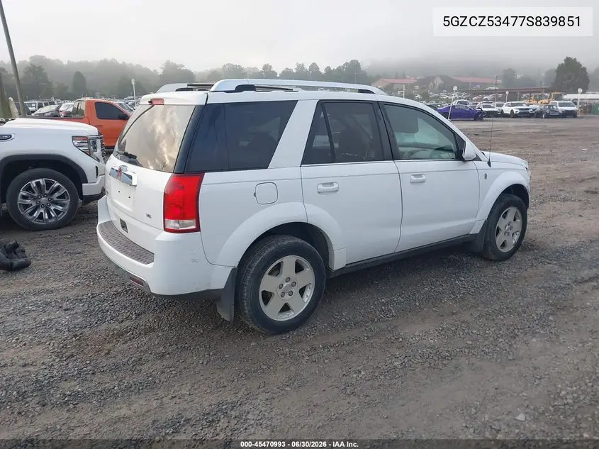 2007 Saturn Vue V6 VIN: 5GZCZ53477S839851 Lot: 45470993