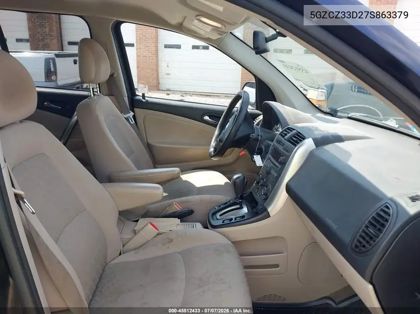 2007 Saturn Vue 4 Cyl VIN: 5GZCZ33D27S863379 Lot: 45512433