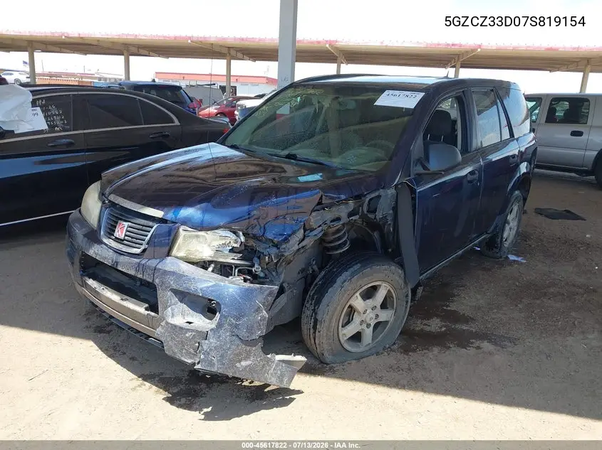 2007 Saturn Vue 4 Cyl VIN: 5GZCZ33D07S819154 Lot: 45617822