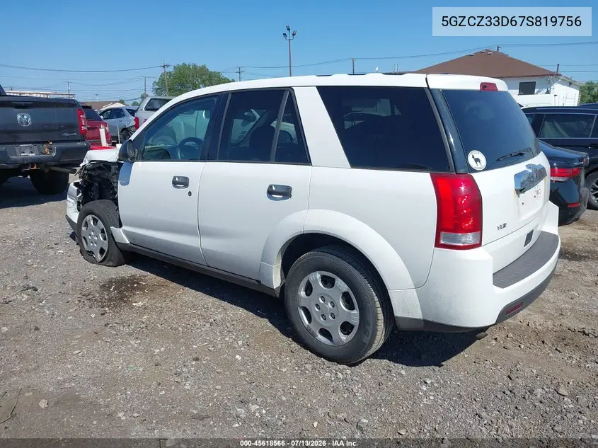 2007 Saturn Vue 4 Cyl VIN: 5GZCZ33D67S819756 Lot: 45618566