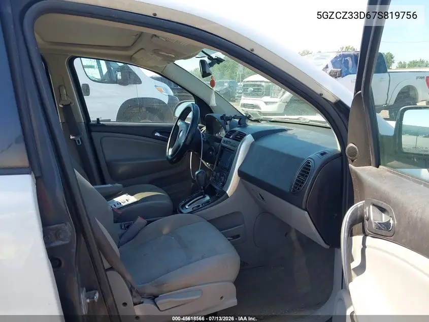 2007 Saturn Vue 4 Cyl VIN: 5GZCZ33D67S819756 Lot: 45618566