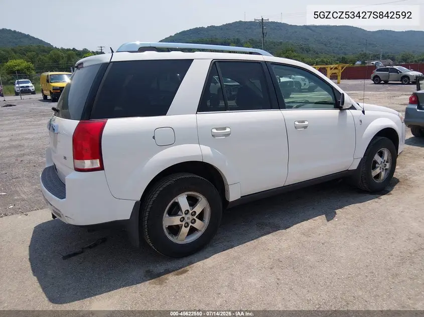 2007 Saturn Vue V6 VIN: 5GZCZ53427S842592 Lot: 45622550