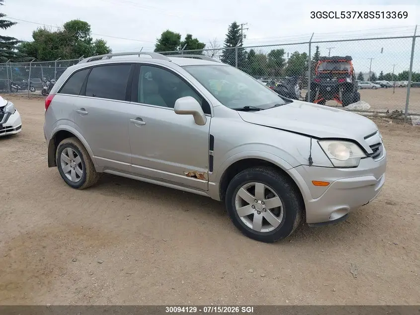 2008 Saturn Vue Xr VIN: 3GSCL537X8S513369 Lot: 30094129