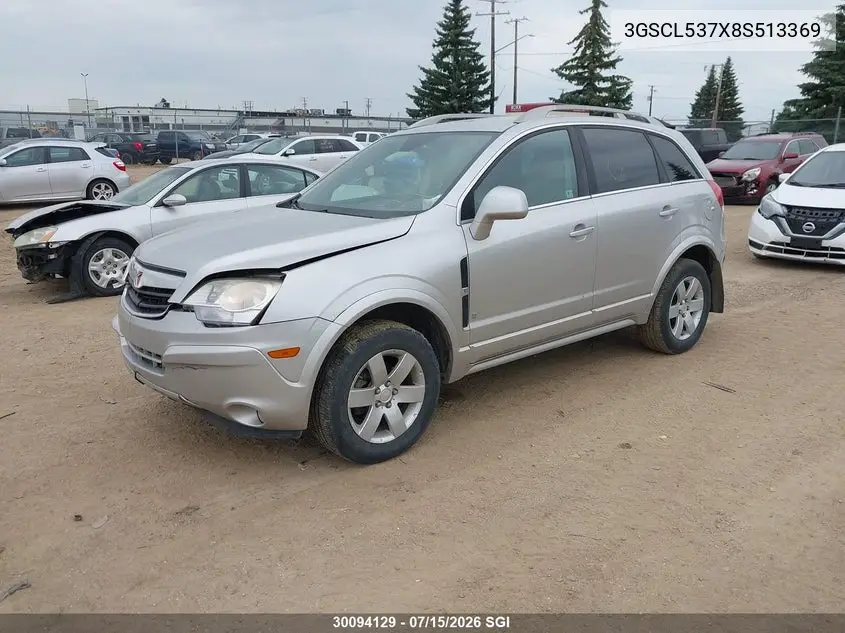 2008 Saturn Vue Xr VIN: 3GSCL537X8S513369 Lot: 30094129