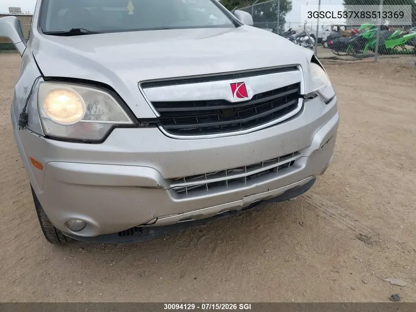 2008 Saturn Vue Xr VIN: 3GSCL537X8S513369 Lot: 30094129