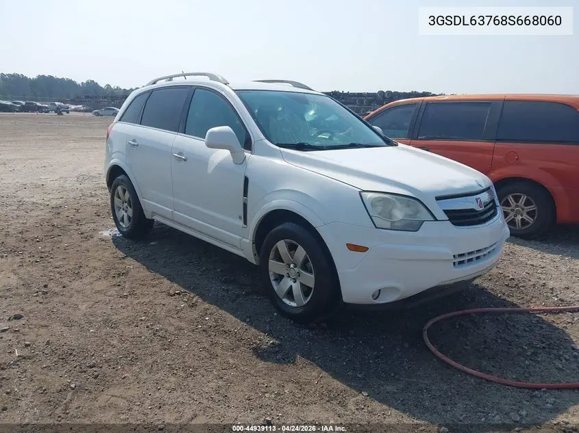 2008 Saturn Vue V6 Xr VIN: 3GSDL63768S668060 Lot: 44939113