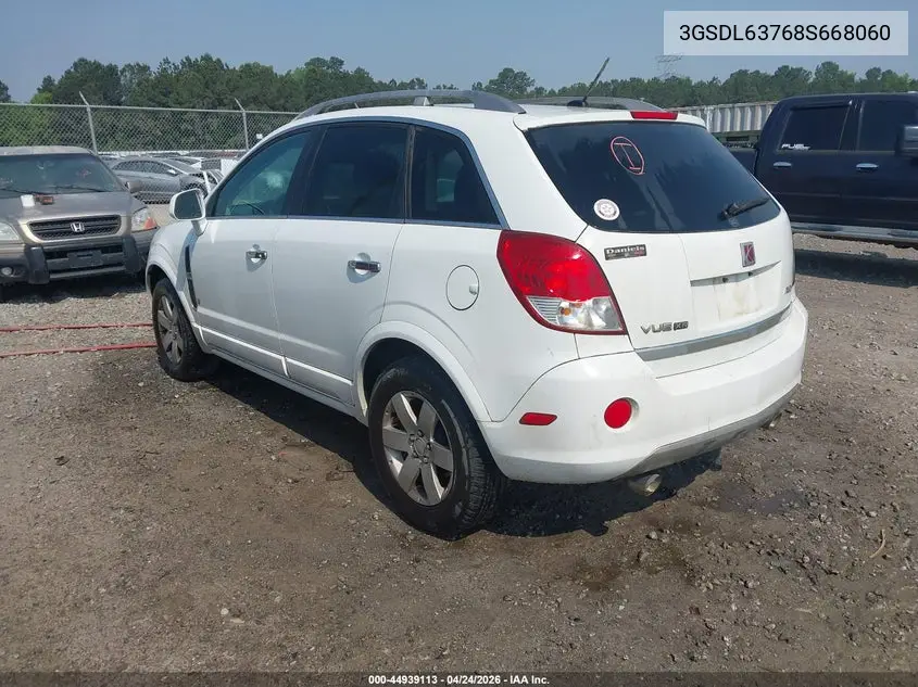 2008 Saturn Vue V6 Xr VIN: 3GSDL63768S668060 Lot: 44939113