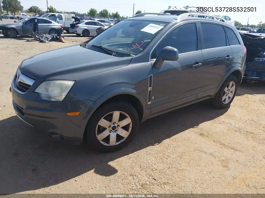 2008 Saturn Vue V6 Xr VIN: 3GSCL53728S532501 Lot: 45099531