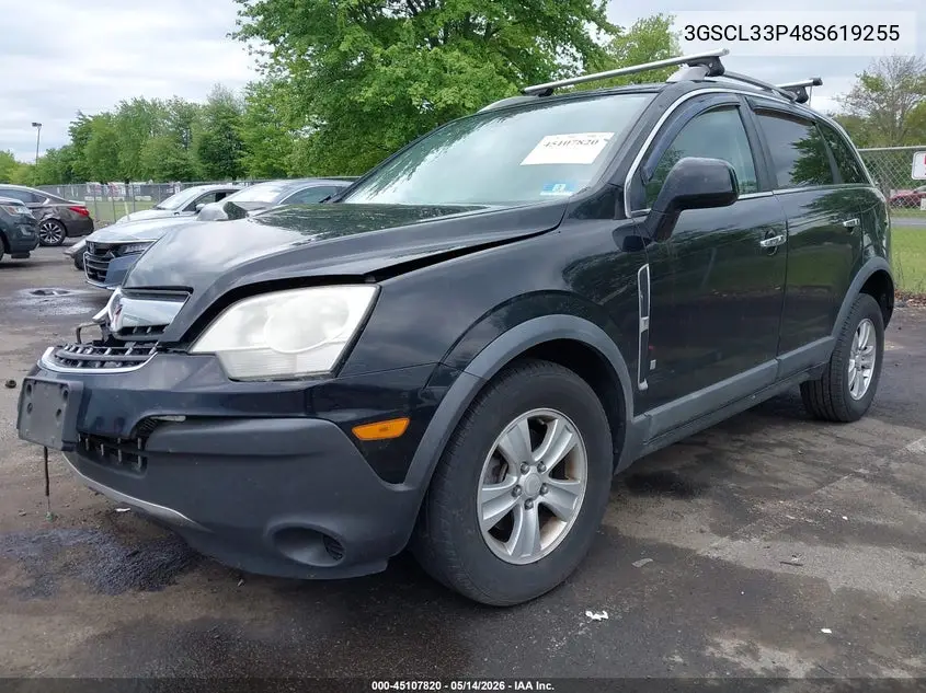 2008 Saturn Vue 4-Cyl Xe VIN: 3GSCL33P48S619255 Lot: 45107820