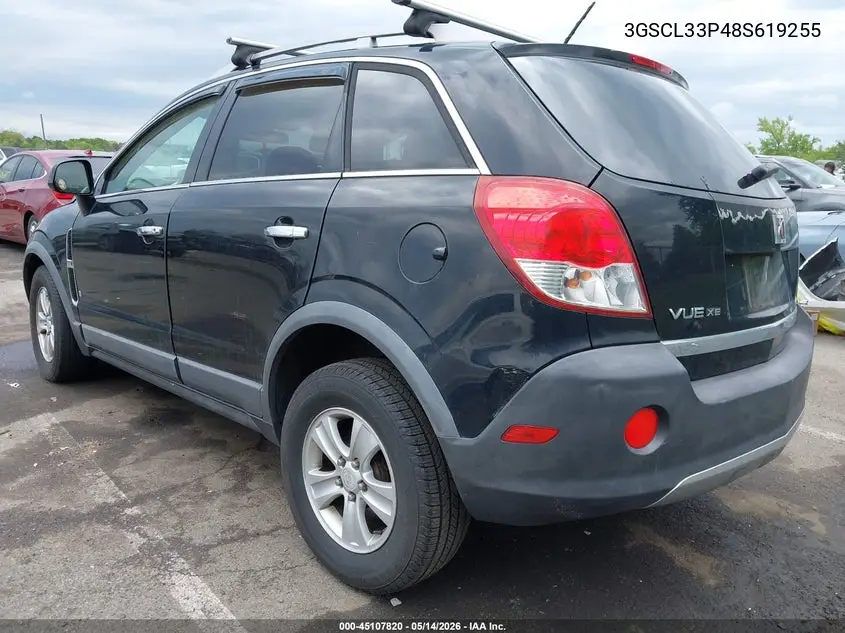 2008 Saturn Vue 4-Cyl Xe VIN: 3GSCL33P48S619255 Lot: 45107820