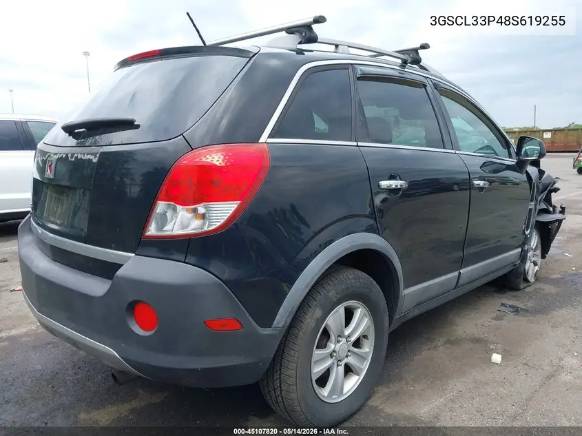 2008 Saturn Vue 4-Cyl Xe VIN: 3GSCL33P48S619255 Lot: 45107820