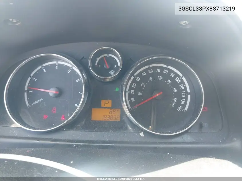 2008 Saturn Vue Xe VIN: 3GSCL33PX8S713219 Lot: 45108554