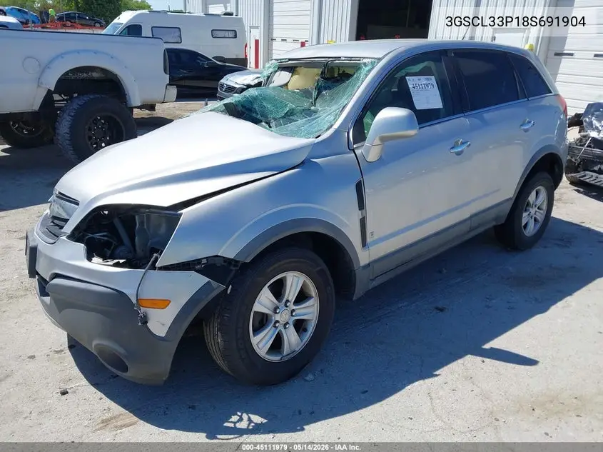 2008 Saturn Vue 4-Cyl Xe VIN: 3GSCL33P18S691904 Lot: 45111979