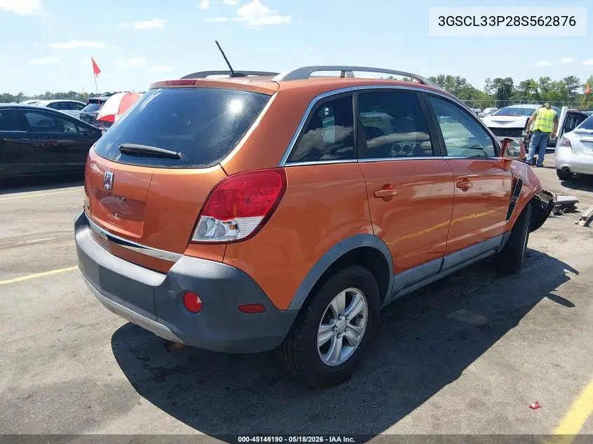 2008 Saturn Vue 4-Cyl Xe VIN: 3GSCL33P28S562876 Lot: 45146190