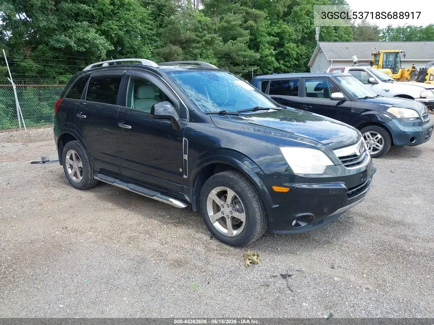 2008 Saturn Vue V6 Xr VIN: 3GSCL53718S688917 Lot: 45362606